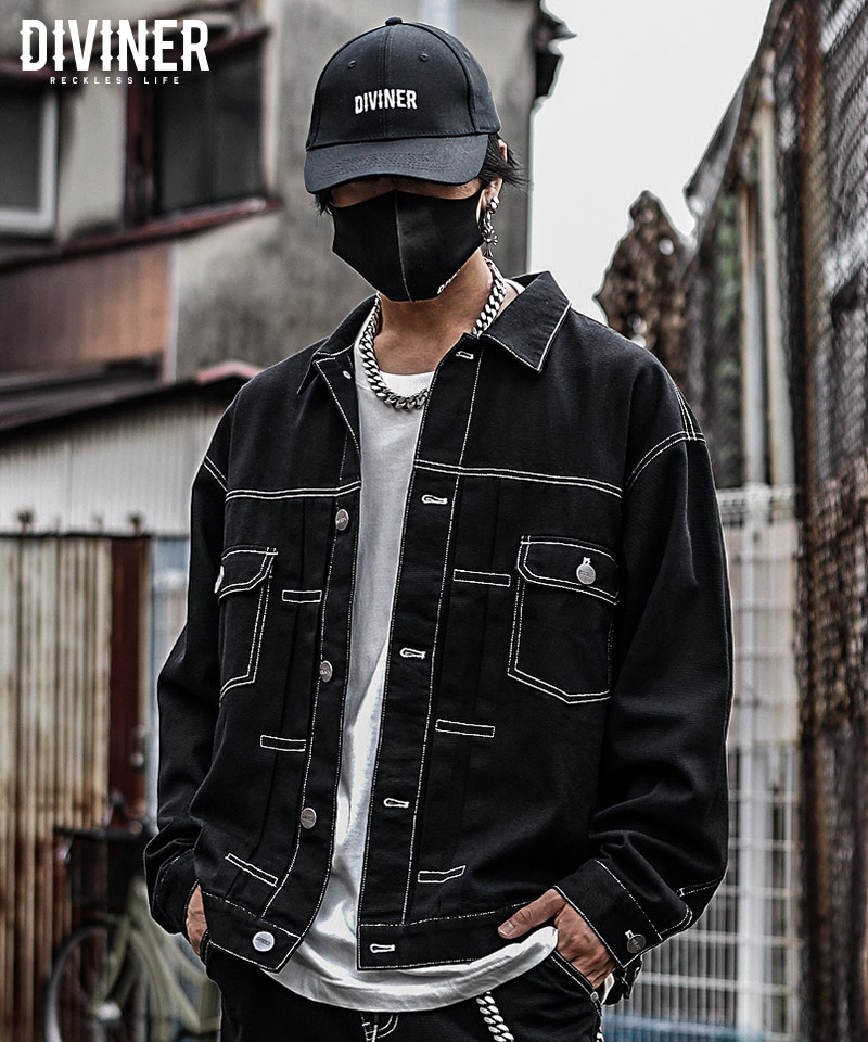 Black Denim Jacket/ブラックデニムジャケット