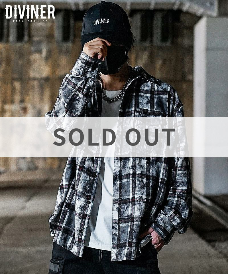 チェックシャツ（ブラック）