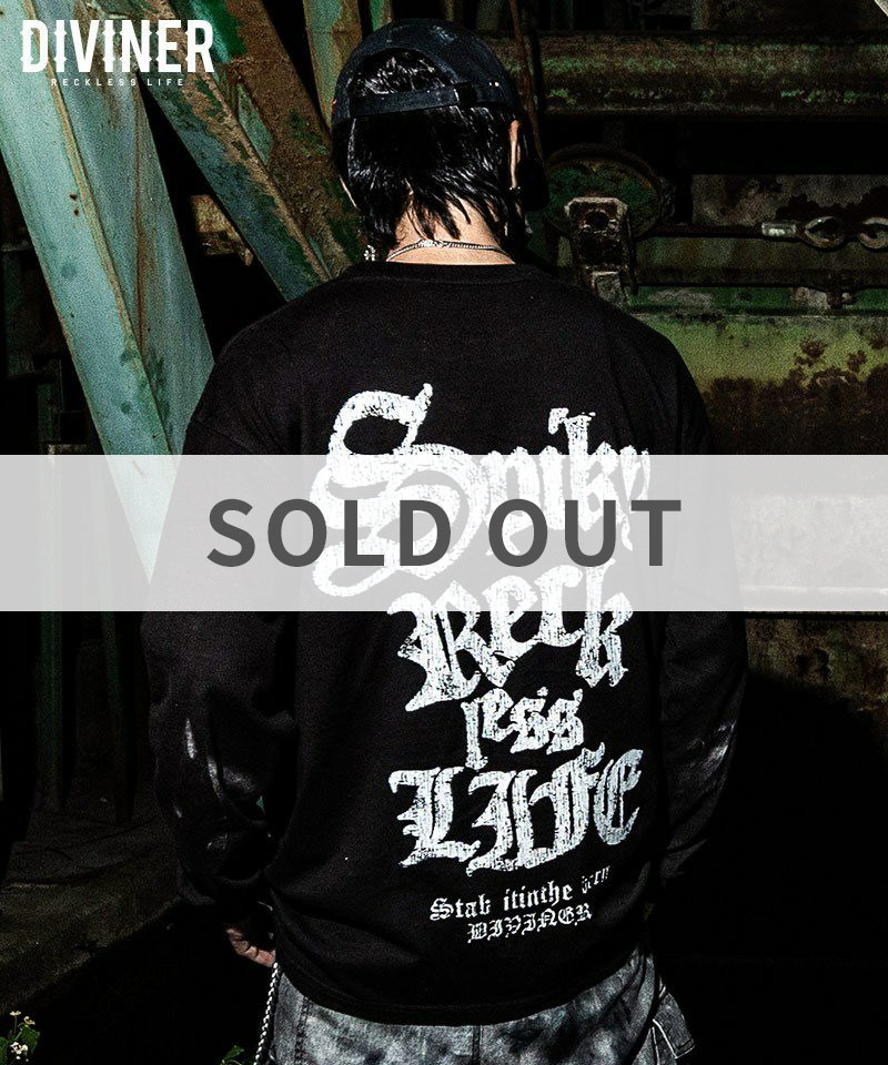 Spiky Reckless Life L/TEE/スパイキーレックレスライフロンT