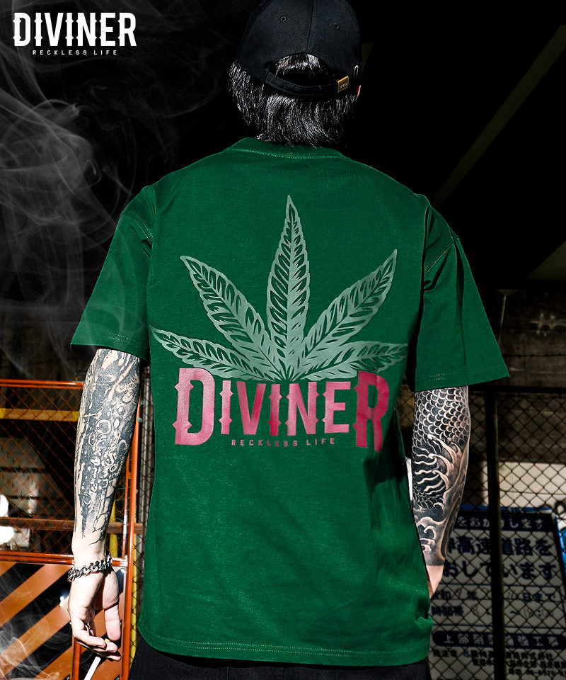 420WEED】Two Pattern Logo Weed TEE（グリーン）