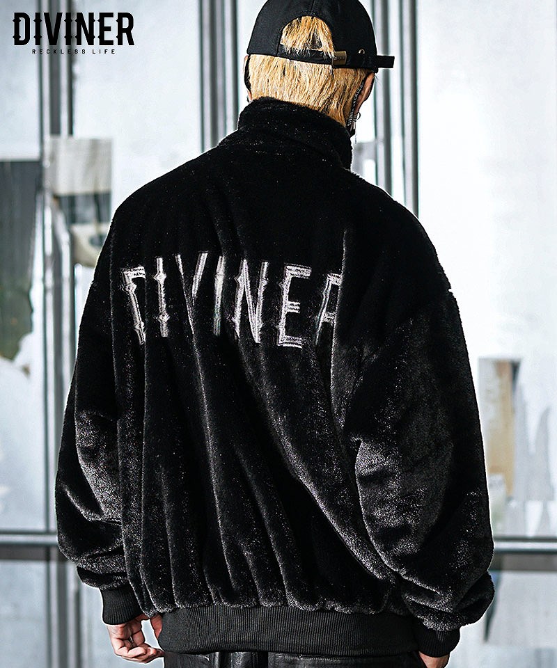 Embroidery Logo Fur Blouson