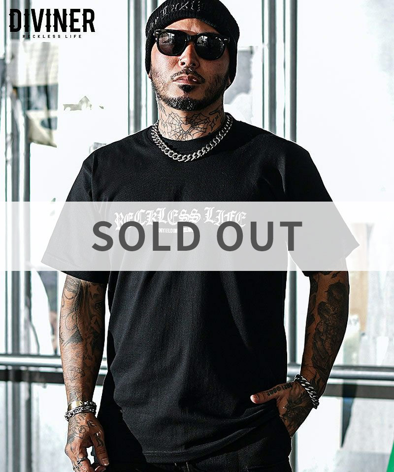 【BLACK LETTER】Evilways TEE(ブラック/ホワイト)