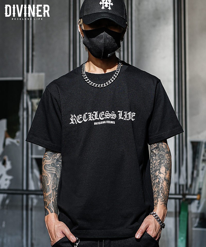 【Black Letter】Evilways TEE(ブラック/ホワイト)