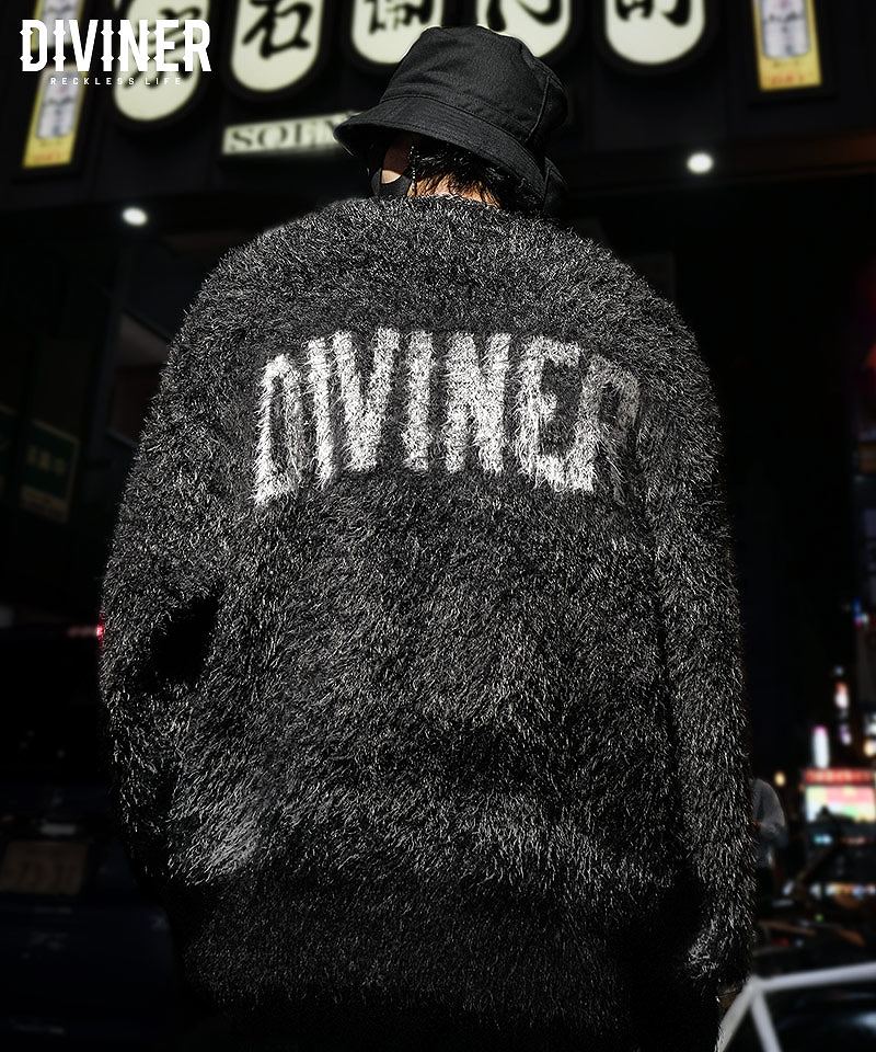 Back Logo Shaggy Knit