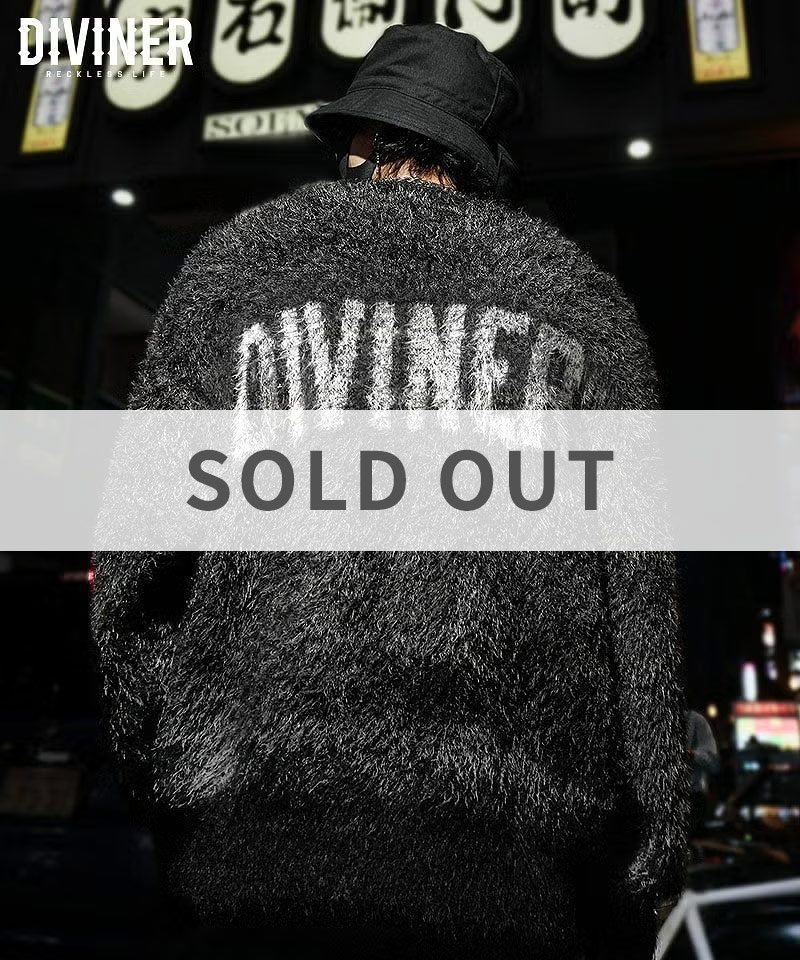 Back Logo Shaggy Knit