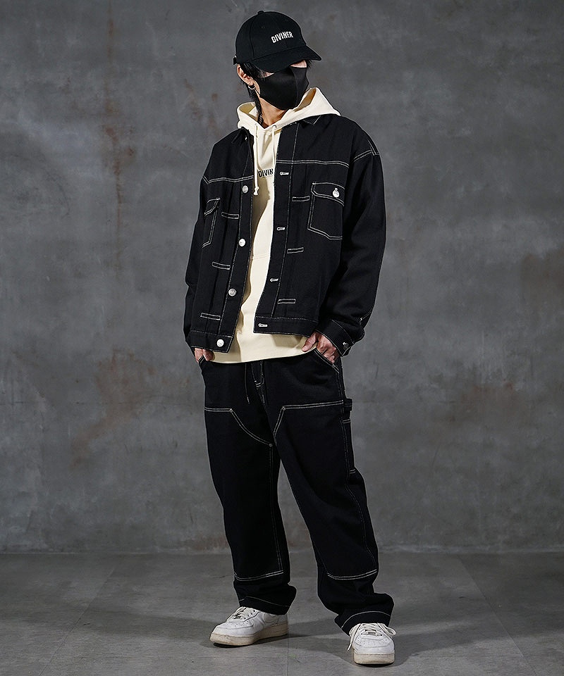 カジュアルデニムセットアップ