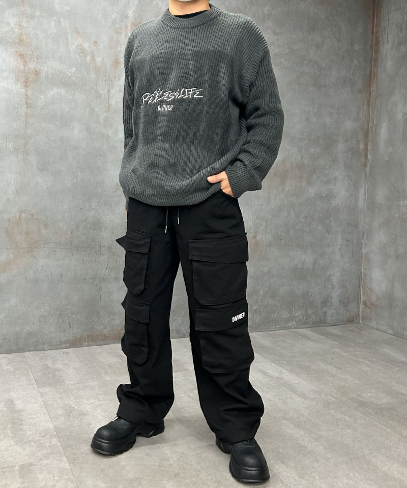 ルーズニット×ワイドカーゴで作る！失敗しないストリートファッション
