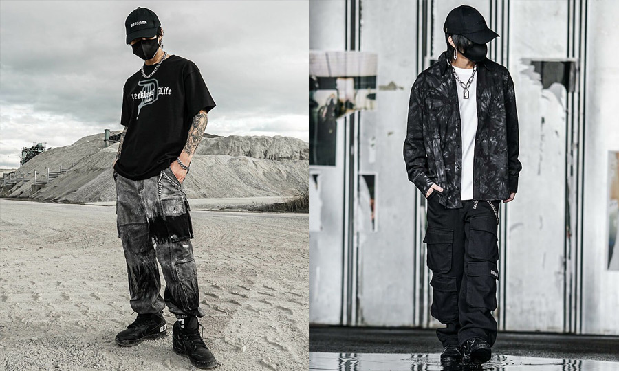 ダークカラーで引き締める