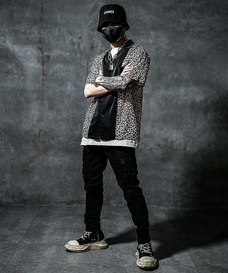 アニマル柄を引き締める