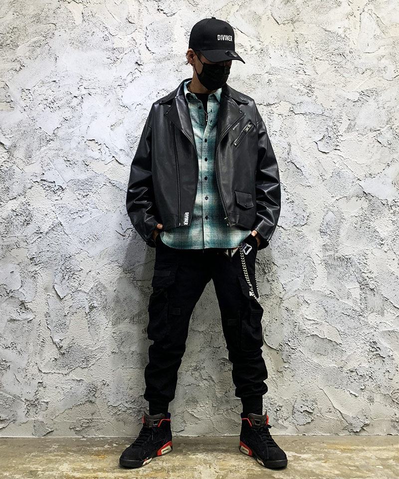 チェック柄シャツで魅せるストリート系コーデ