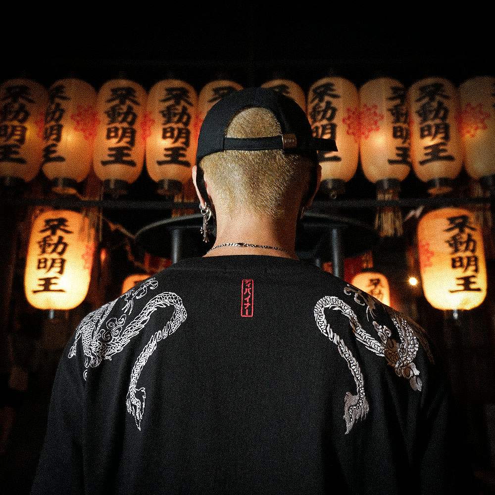 Just Ink'd Dragon TEE(ブラック/ホワイト)