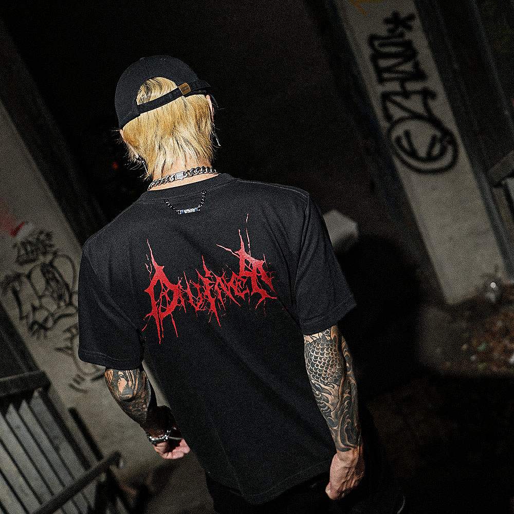 Death Incantation TEE(ブラック/レッド)