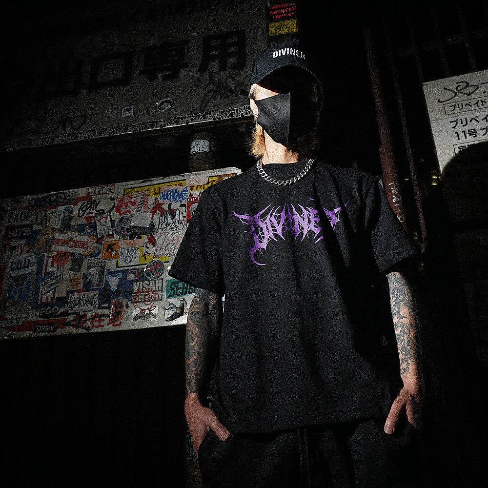 Death Omen TEE(ブラック/パープル)