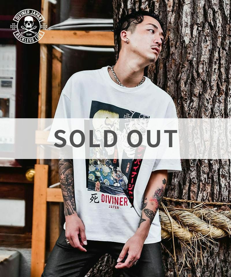 DIVINER JAPAN】餓者髑髏TEE Tシャツ