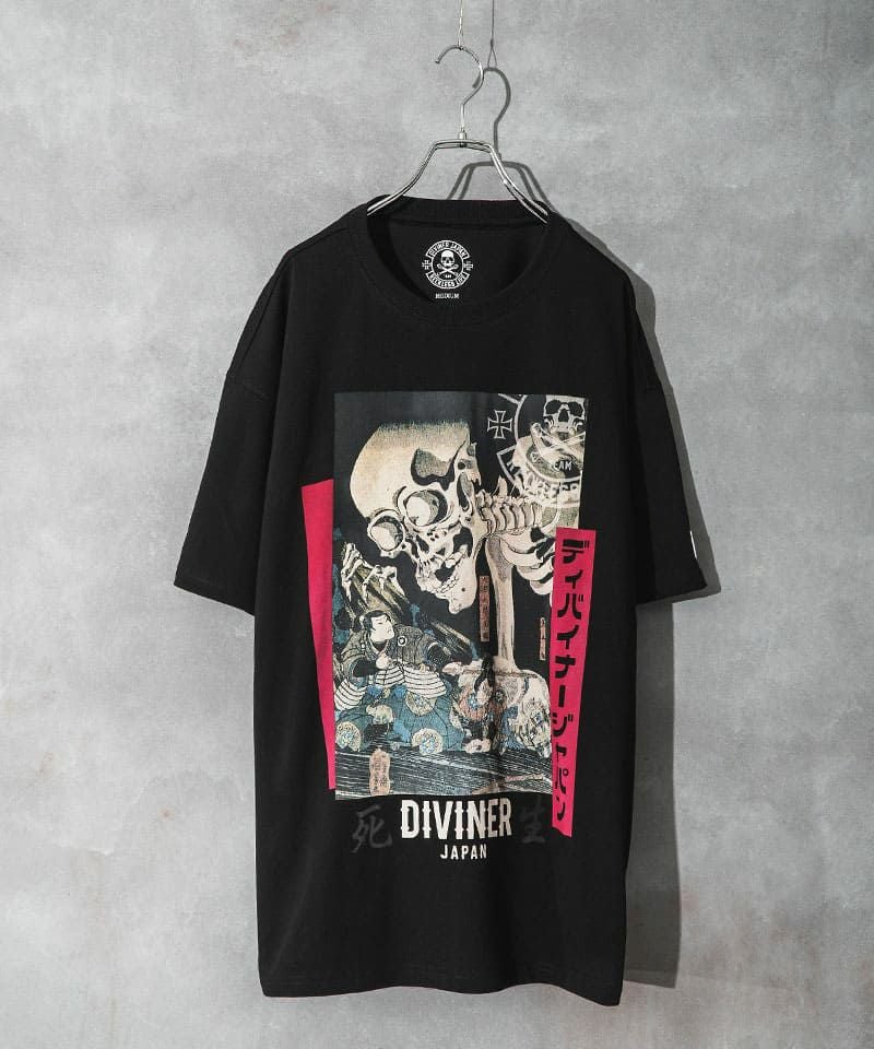 DIVINER JAPAN】餓者髑髏TEE Tシャツ
