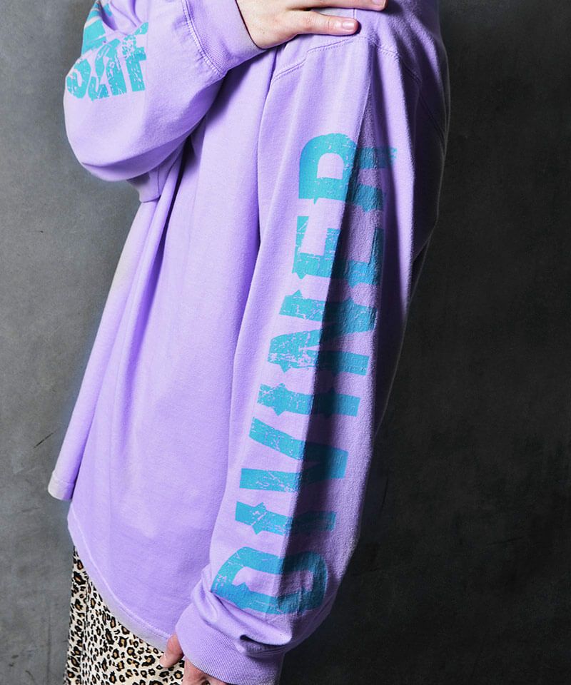 Grangelogo L/S TEE（パープル） ロンT｜【公式】DIVINER（ディバイナー）