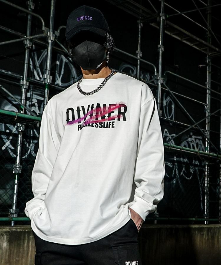 DRT artex イベント限定　長袖シャツ　XXL ロンT ホワイト Existence L/TEE（オフホワイト） ロンT｜【公式】DIVINER（ディバイナー）