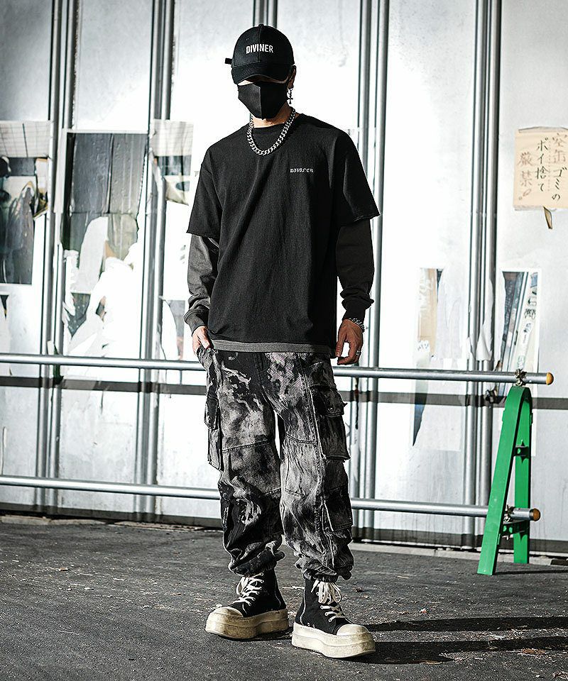 DIVINER Erosion Pants/ワイドカーゴパンツ(L) Erosion Pants ボトムス カーゴパンツ｜【公式】DIVINER（ディバイナー）