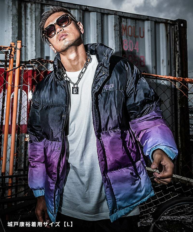 グラデーションパデッドジャケット アウター ダウン DIVINER ディバイナー