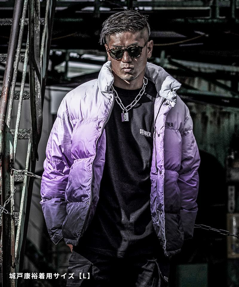 グラデーションパデッドジャケット アウター ダウン DIVINER ディバイナー