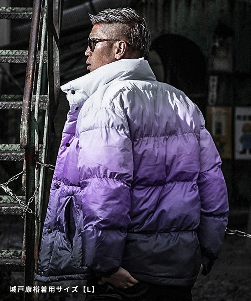 グラデーションパデッドジャケット アウター ダウン DIVINER ディバイナー