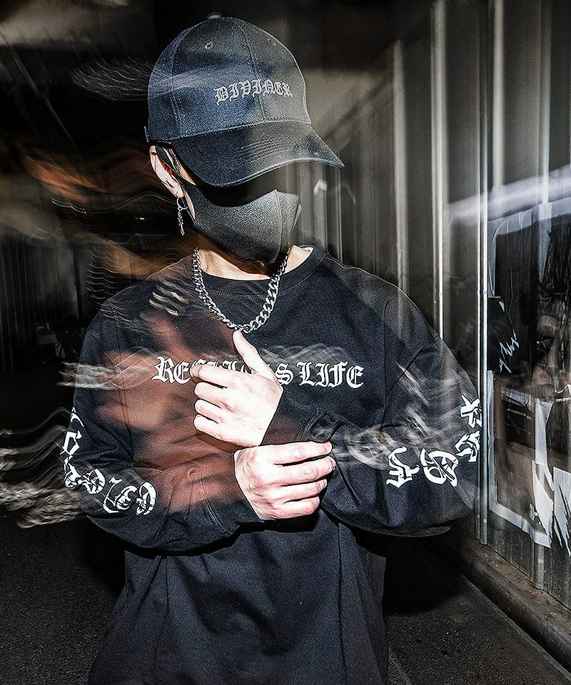 BlackLetter】 Sleeveprint L/tee トップス ロンT ｜【公式】DIVINER