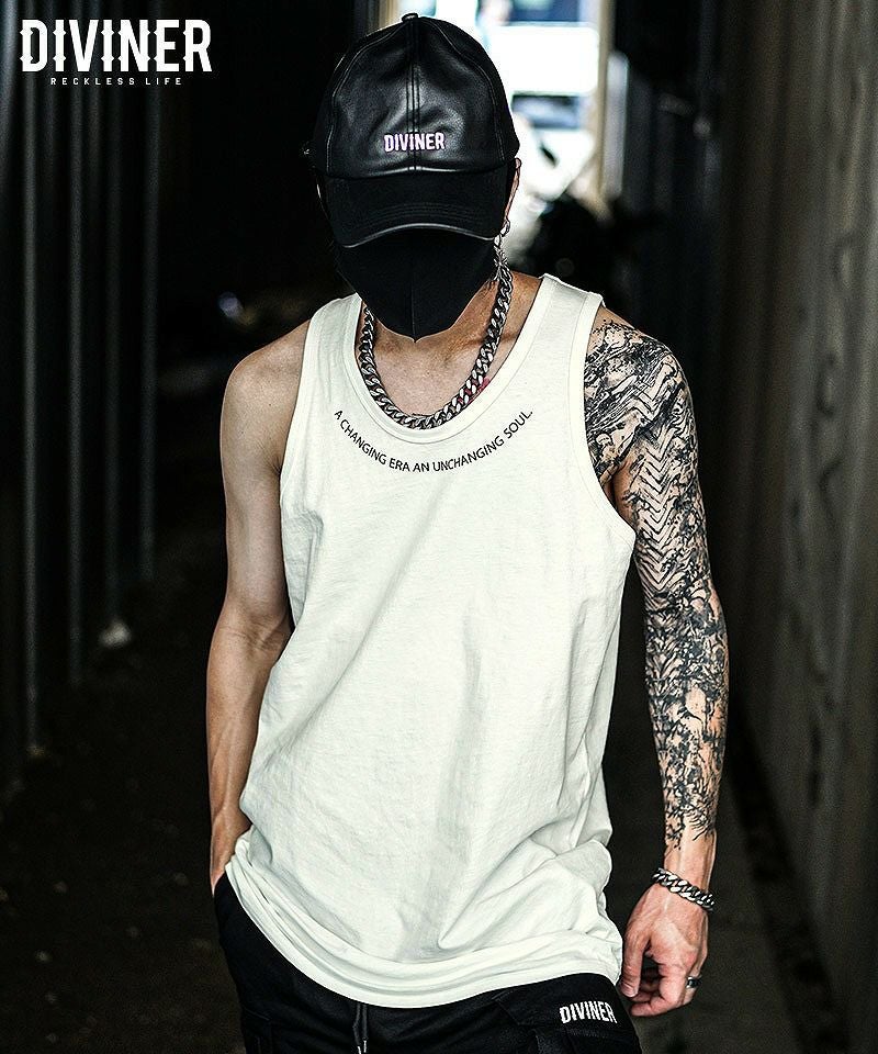 HemLogoTanktop（ホワイト） トップス｜【公式】DIVINER（ディバイナー）
