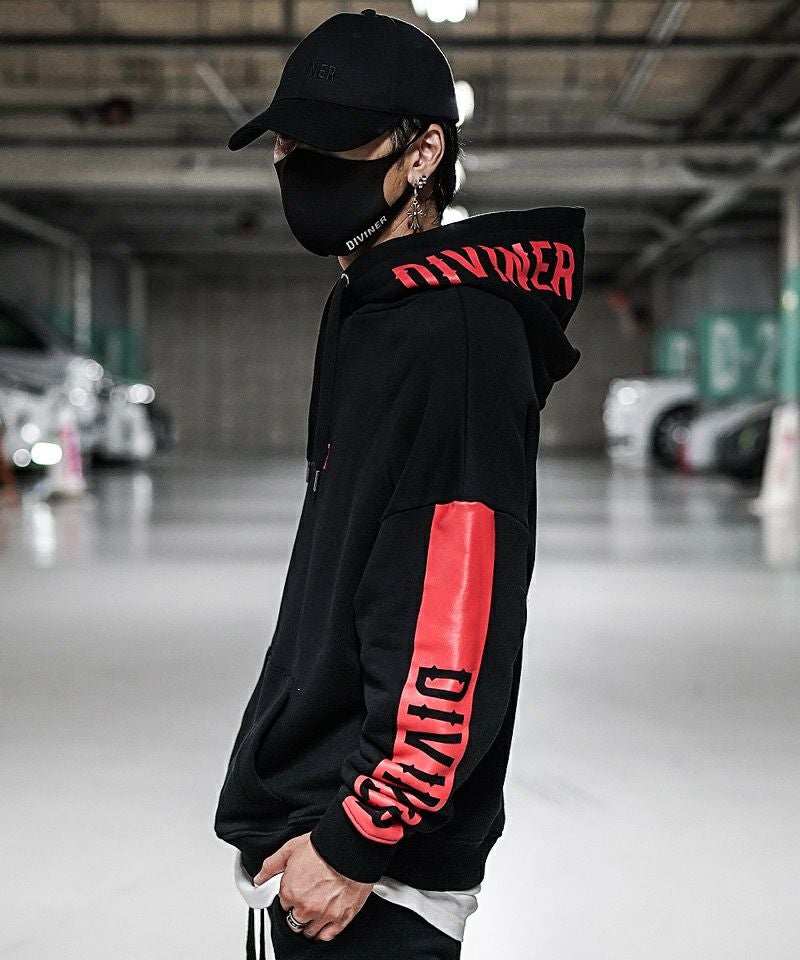 Asymmetry Sleeve Hoodie トップス ｜【公式】DIVINER（ディバイナー）