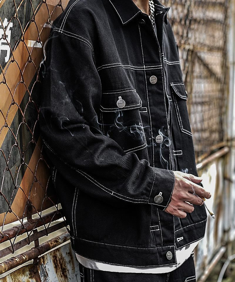 Black Denim Jacket アウター｜【公式】DIVINER（ディバイナー）