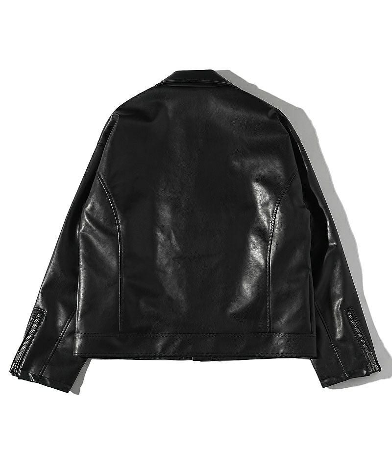 Synthetic Leather OverSize Double Rider's Jacket アウター｜【公式