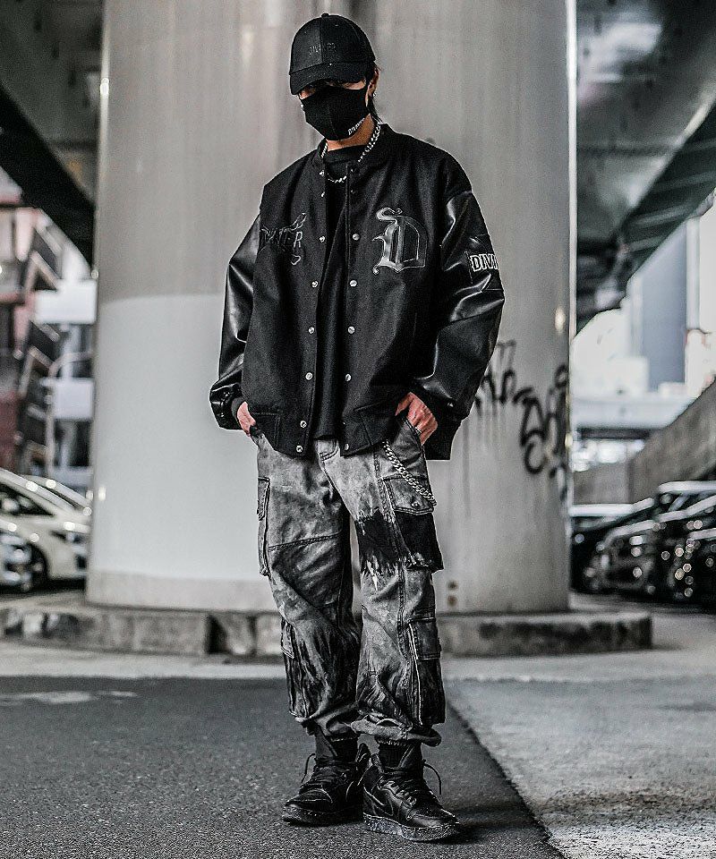 Synthetic Leather Patch Stadium Jacket アウター｜【公式】DIVINER