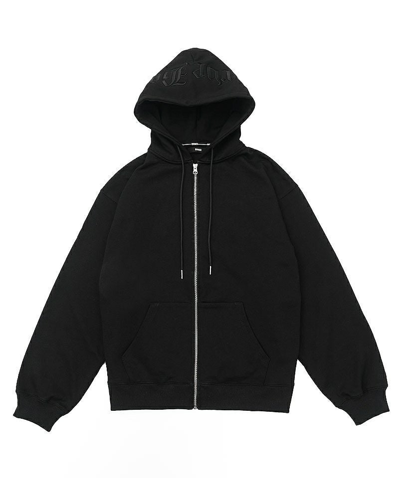 BlackLetter】Rear Embroidery Zip Hoodie トップス｜【公式】DIVINER