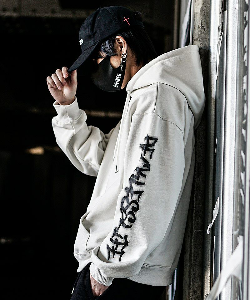 BlackLetter】Triple Pattern Logo Hoodie(オフホワイト) トップス