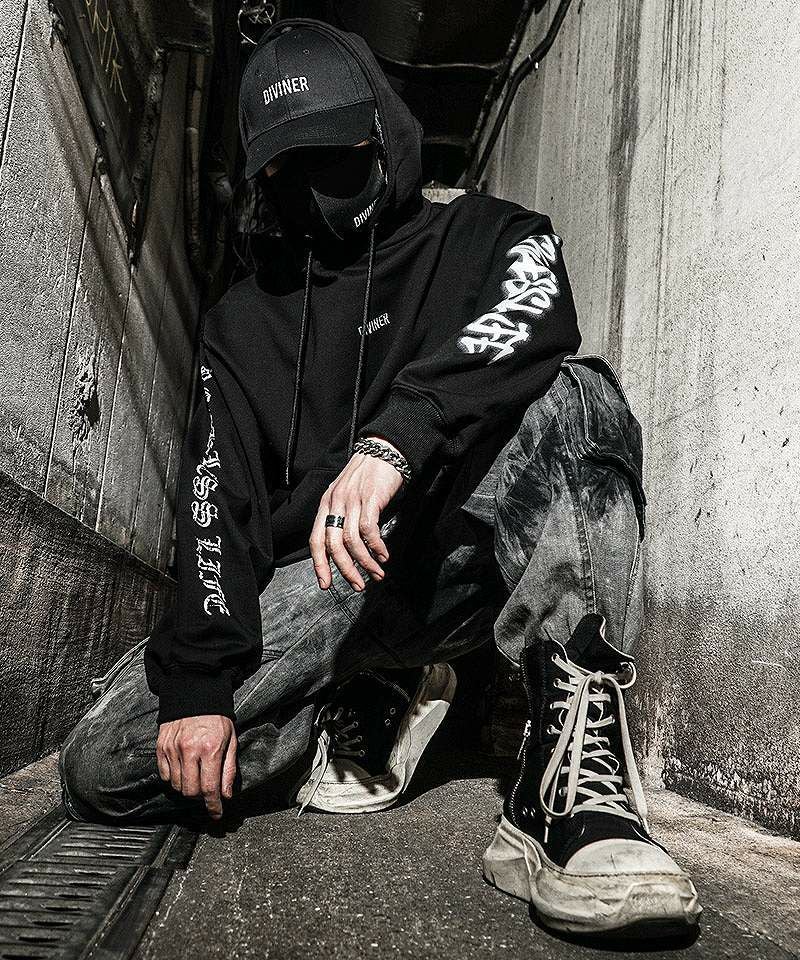 BlackLetter】Triple Pattern Logo Hoodie(ブラック) トップス｜【公式
