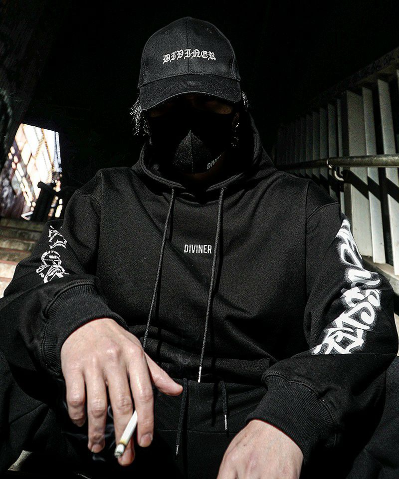 BlackLetter】Triple Pattern Logo Hoodie(ブラック) トップス｜【公式