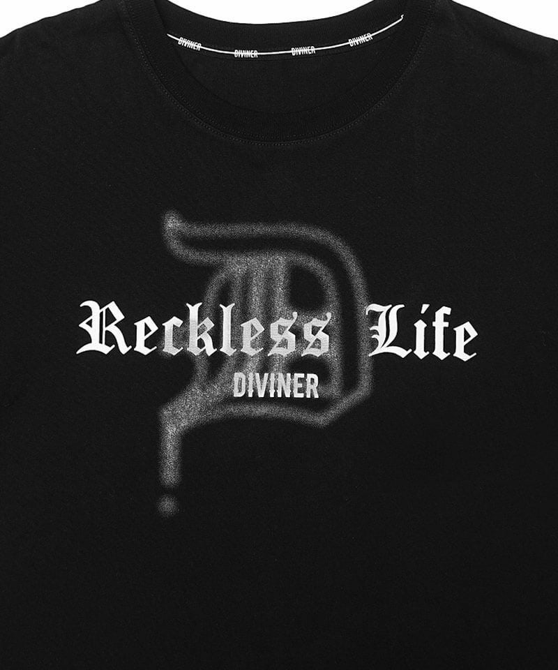 Dropped D Spray TEE（ブラック）