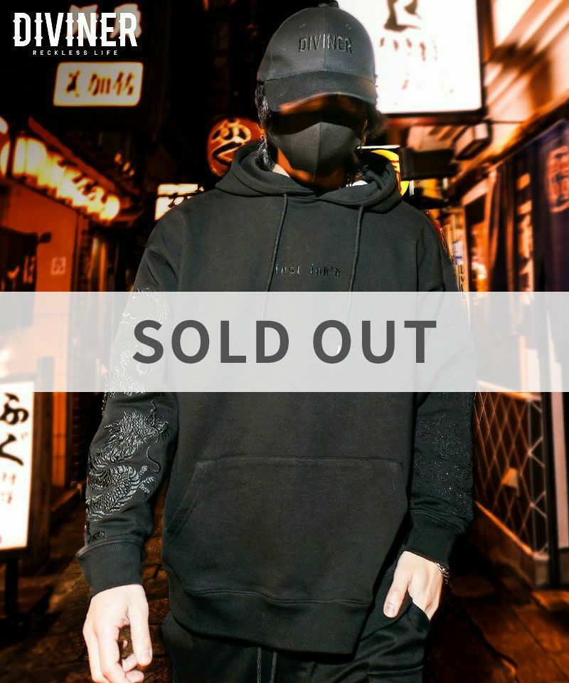 DIVINER ディバイナーJust Ink’ｄ Hoodie(黒/黒)Fサイズ Just Ink'd Hoodie(ブラック/ブラック) トップス｜【公式】DIVINER