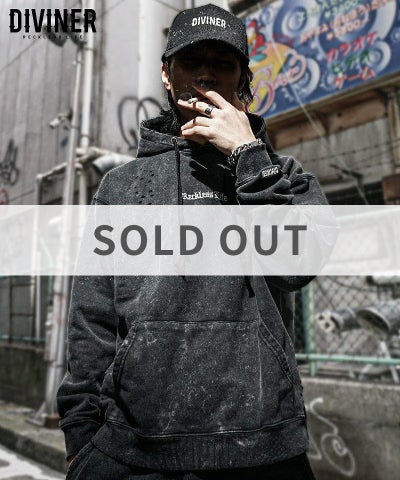 BlackLetter】Dirty Embroidery Hoodie(ブラック) トップス｜【公式 