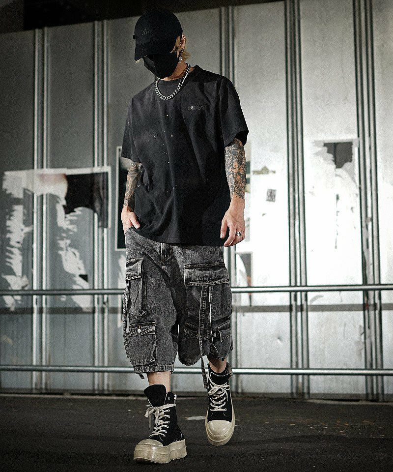 抜染ワイドカーゴ×極太シルエット！質感で圧倒するHIPHOPコーデ