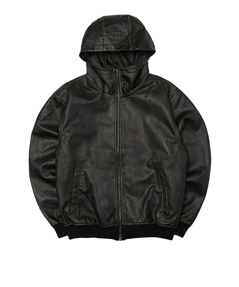 Dirty Leather Hood Jacket アウター｜【公式】DIVINER（ディバイナー）