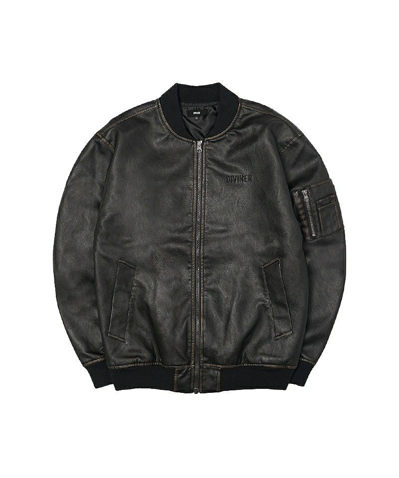 Dirty Leather MA-1 Jacket アウター｜【公式】DIVINER（ディバイナー）