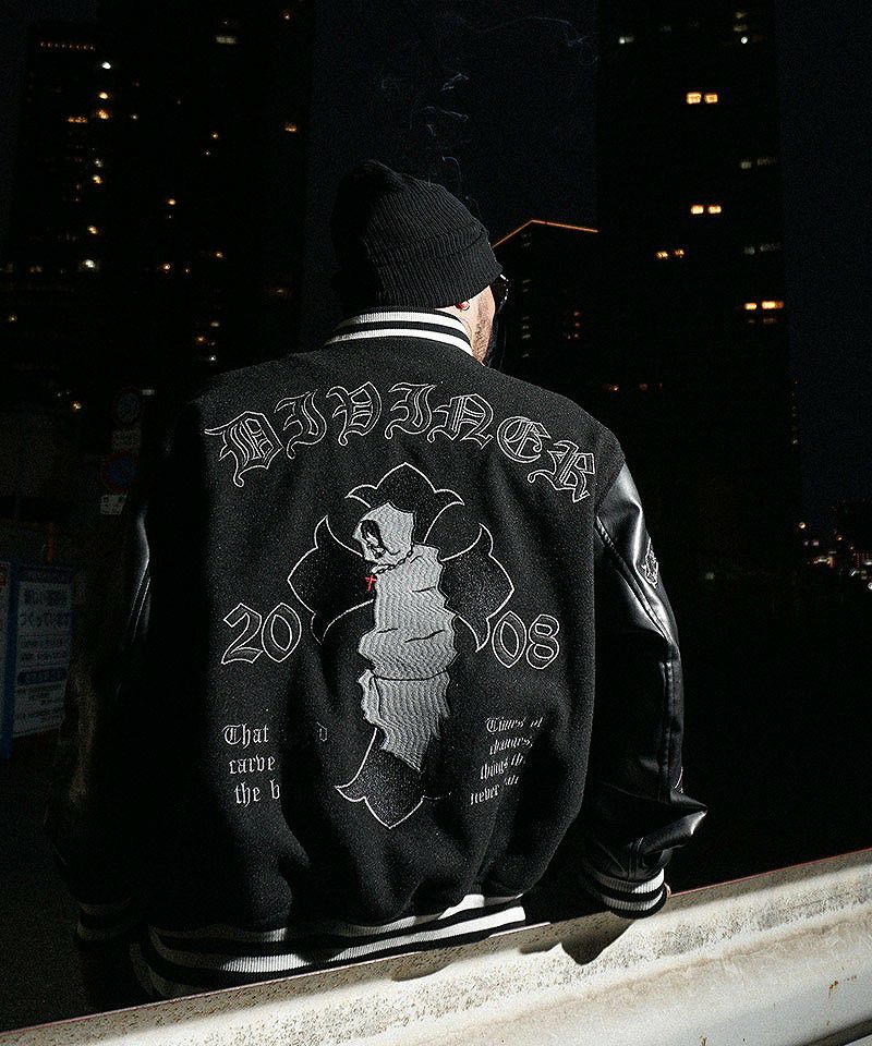 BLACK LETTER】Grim Reaper Stadium Jacket アウター｜【公式】DIVINER
