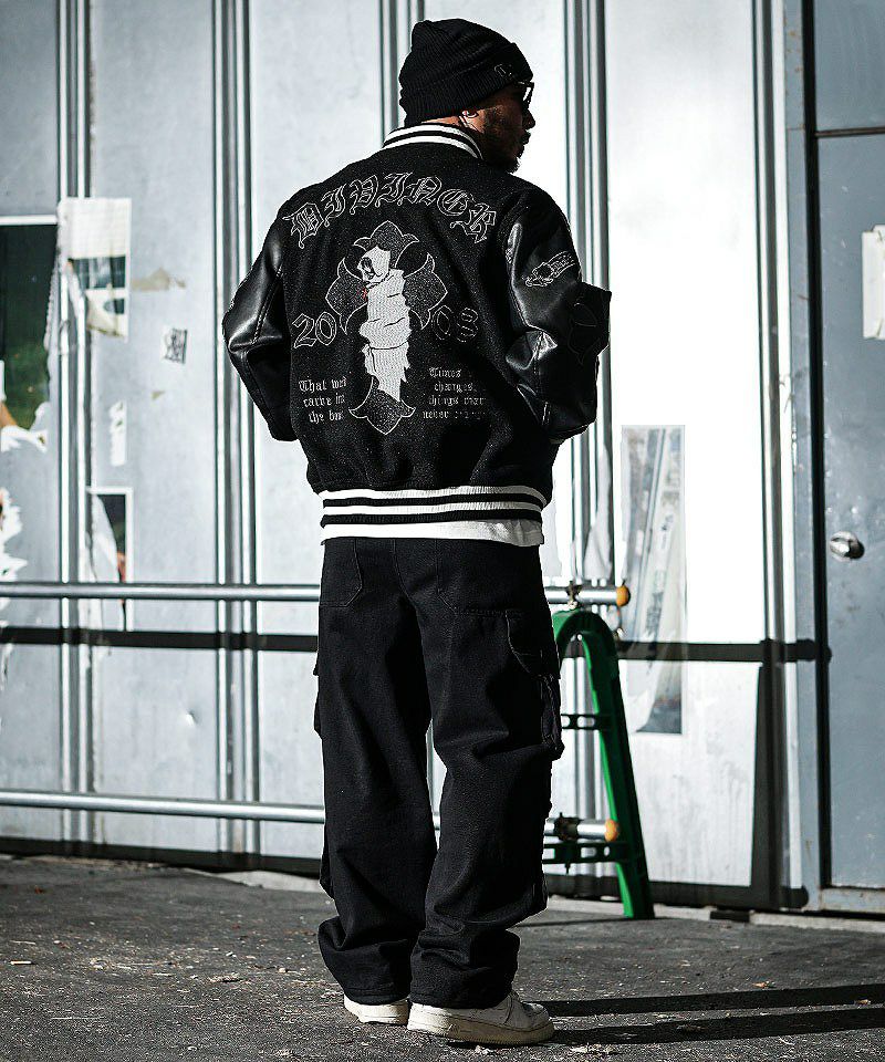 BLACK LETTER】Grim Reaper Stadium Jacket アウター｜【公式】DIVINER 