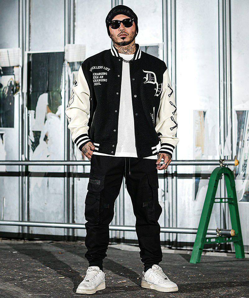 BLACK LETTER】Grim Reaper Stadium Jacket アウター｜【公式】DIVINER