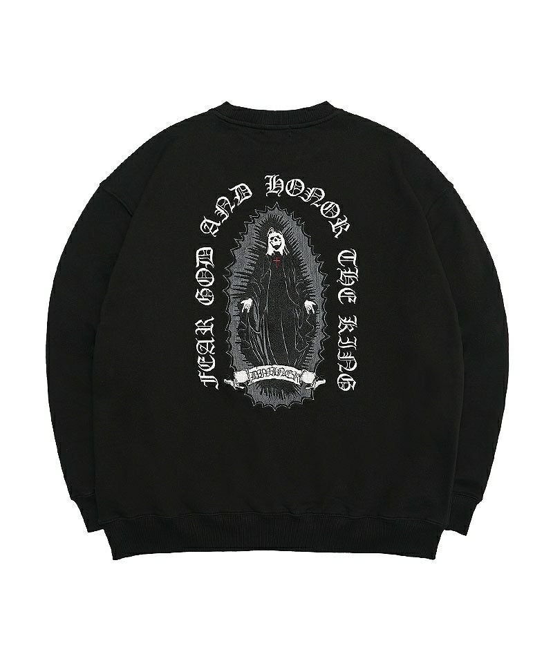 BLACK LETTER】Grim Reaper Sweat Shirt(ブラック/ホワイト) トップス