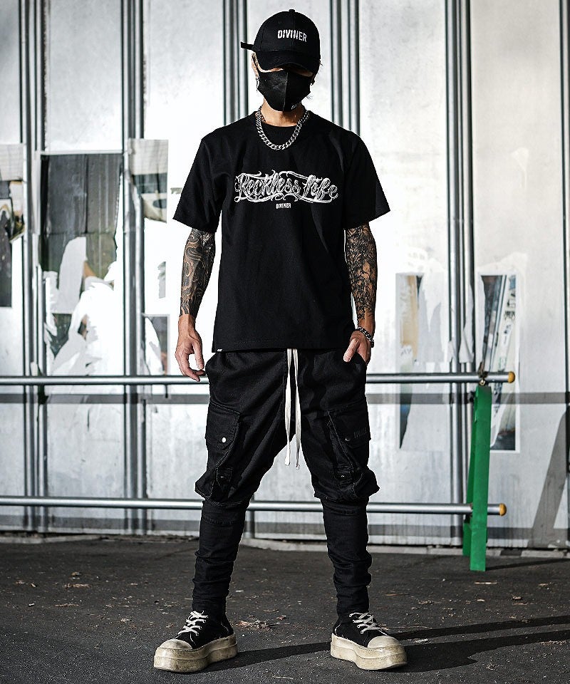 OWN ROOTS】Black Cargo Sarouel Pants ボトムス｜【公式】DIVINER