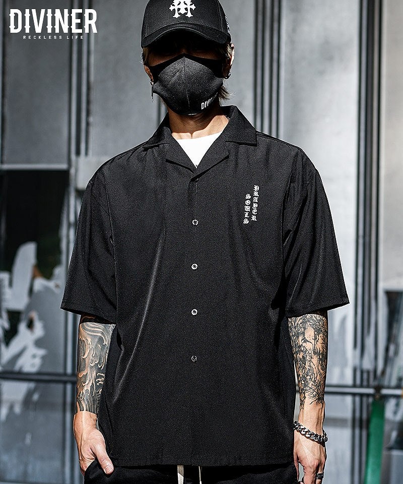 激渋　hiderakuten diamante ブラック トレーナー 38サイズ Black Letter】Embroidery Tombstone Shirt トップス｜【公式】DIVINER