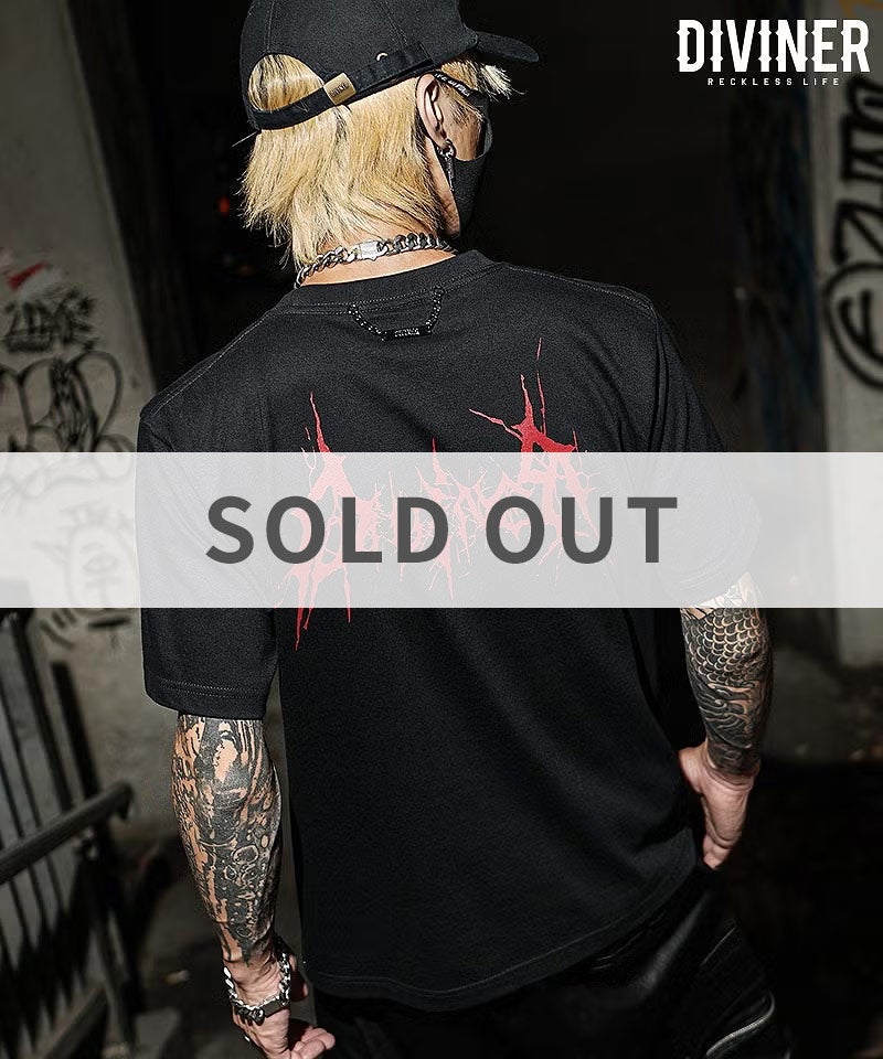 Death Incantation TEE(ブラック/レッド) トップス｜【公式】DIVINER