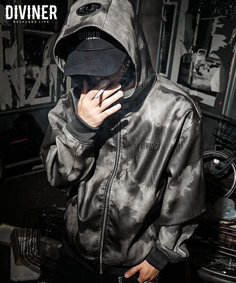 Dirty Ascension Leather Hood Jacket アウター｜【公式】DIVINER